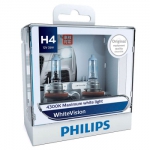  Philips WhiteVision Plus Галогенная автомобильная лампа Philips H4 (2шт.)
